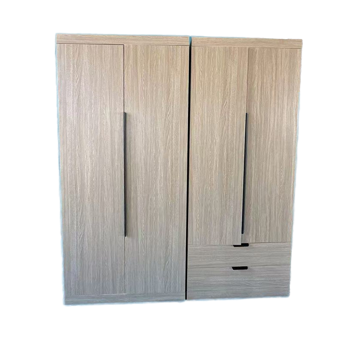 Four-Door Wardrobe with Drawer Bank